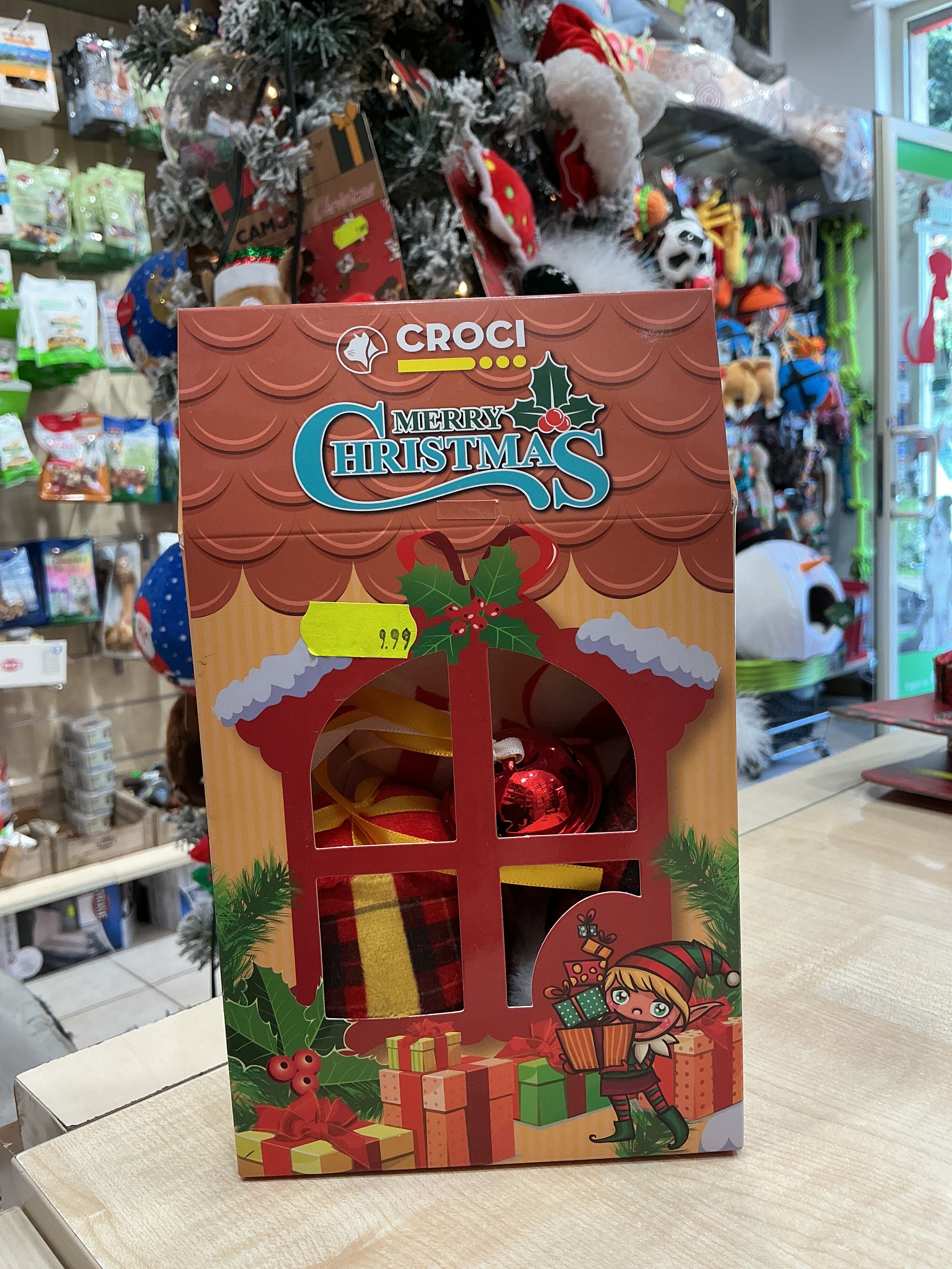 Kit regalo gatto set giochi Natale CROCI