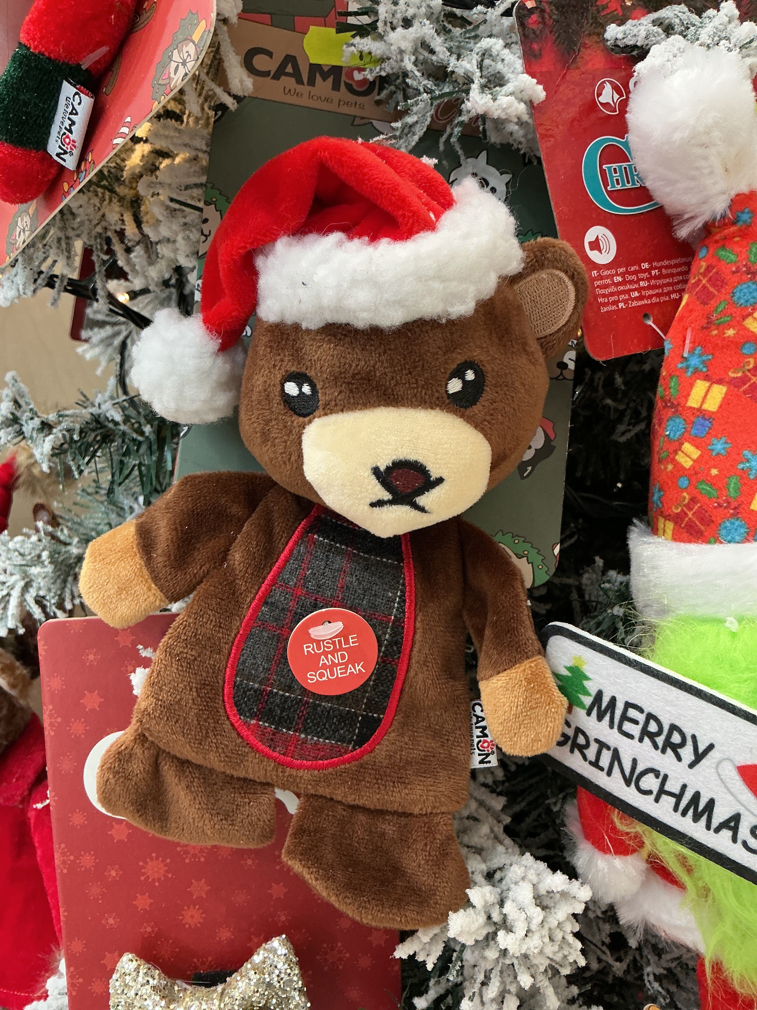 Gioco peluche per cani rumore bustina CAMON