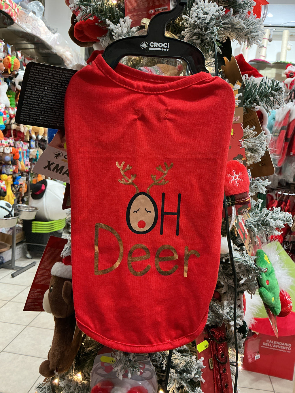 Maglia natalizia per cani renna CROCI