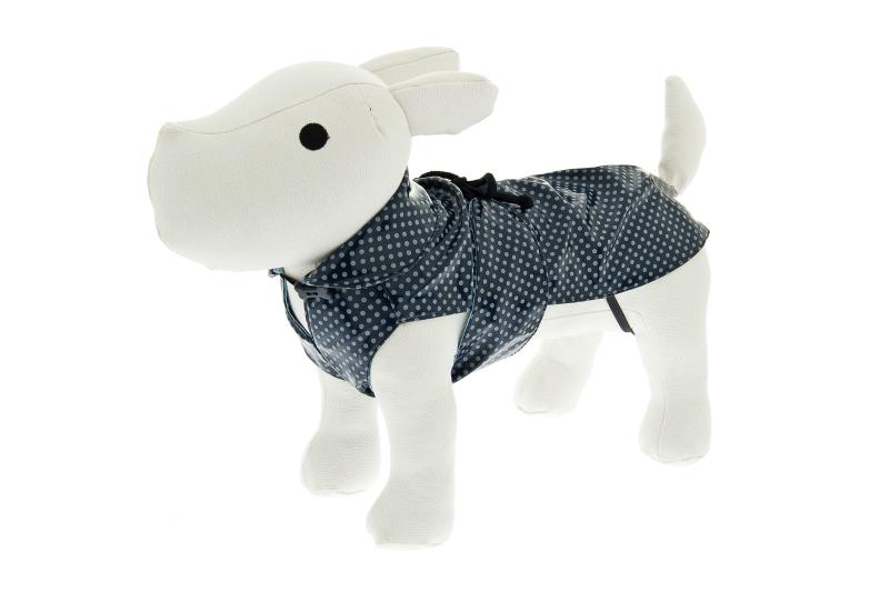 Impermeabile pois (con pocket bag) Ferribiella 30cm blu