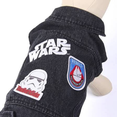 Giubbino cane jeans star wars xs