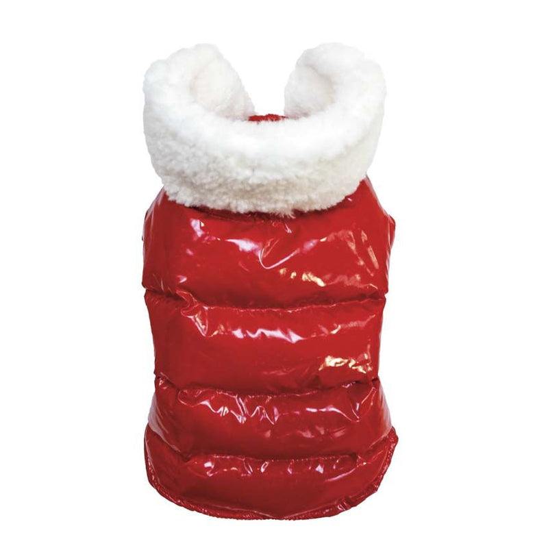 Giubbino imbottito per cani christmas red snow CROCI