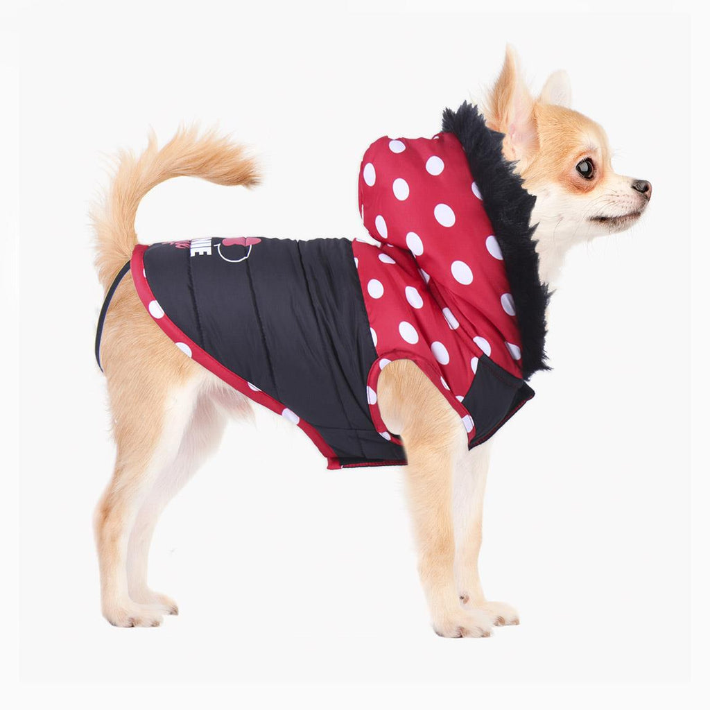 Giubbino per cani minnie pelliccia nera DISNEY
