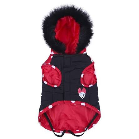 Giubbino per cani minnie pelliccia nera DISNEY