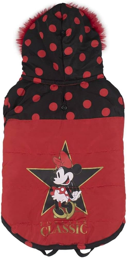 Giubbino per cane pelliccia rossa minnie DISNEY