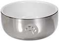 Ciotola in ceramica per cani e gatti TRIXIE argento con zampetta