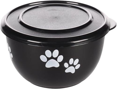 Ciotola per cani e gatti in acciaio inox con coperchio TRIXIE
